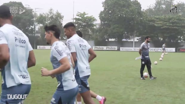 Santos' training session before match face Olimpia 